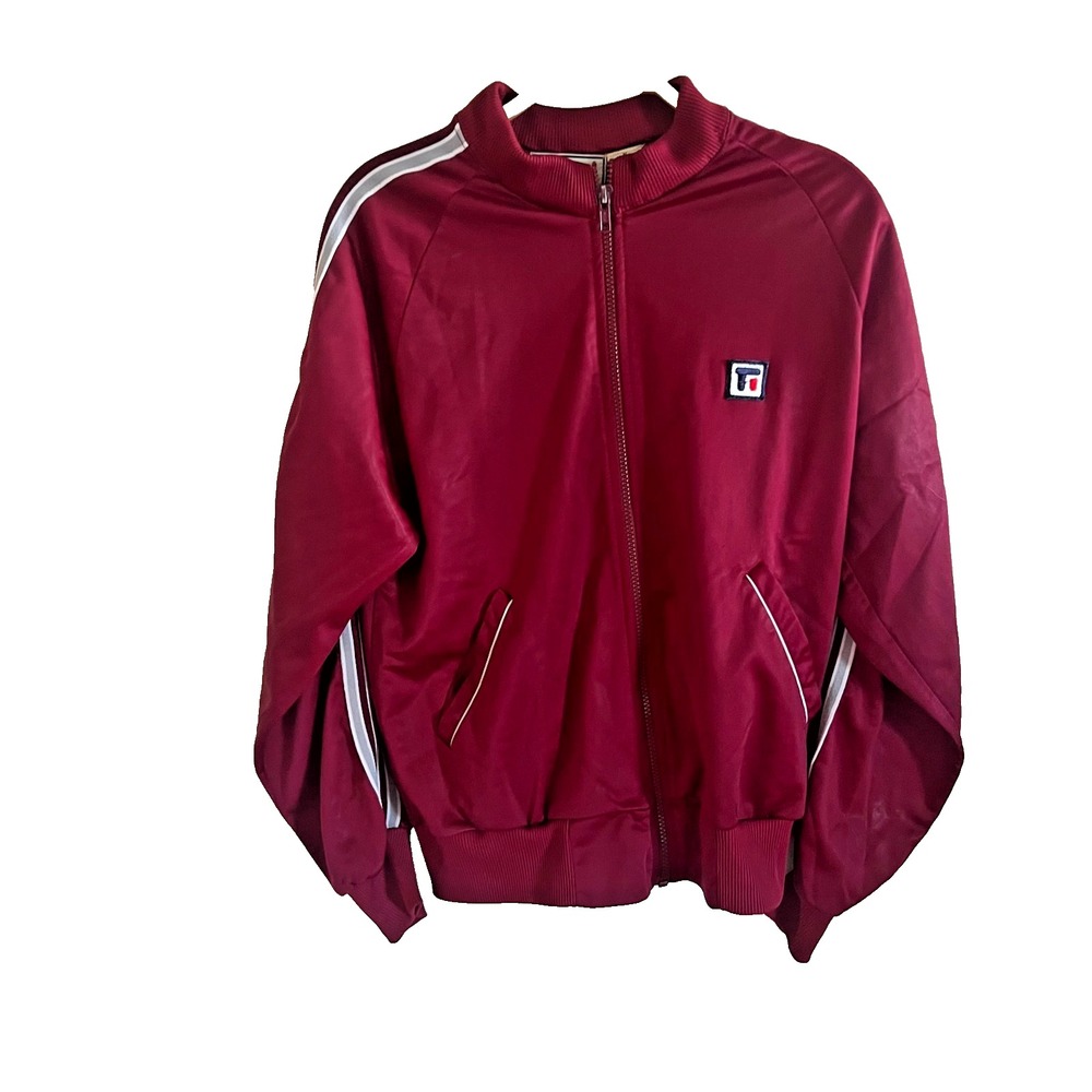 Vintage 80's Todd 1 Track Jacket B-Boy Breakdance Maroon Size M‎ Sporty Napolean